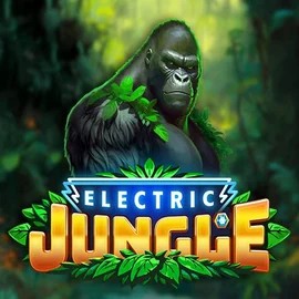 Electric Jungle online game logo by Atomic Slot Lab on spinorhinocasinos.gr