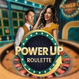 PowerUP Roulette logo by Pragmatic Play at Spinorhino Casino