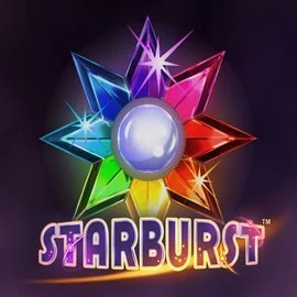 Starburst slot icon by NetEnt, available at Spinorhino Casino